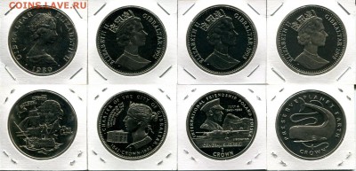 Британское Содружество. Елизавета II. - Gibraltar 1Cr dif.2