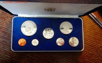 ЯМАЙКА - шикарный набор 7 монет в коробке до 14.03, 22.00 - Ямайка набор 1973 коробка_1