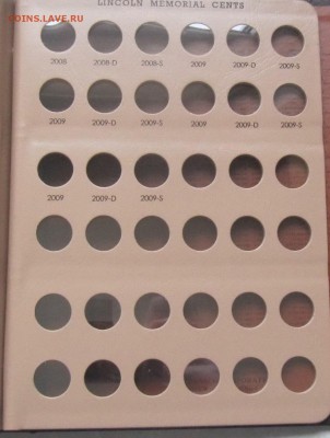 Альбом Dansco для монет США 1 цент P, D, S 1909-2009 куплю - 003