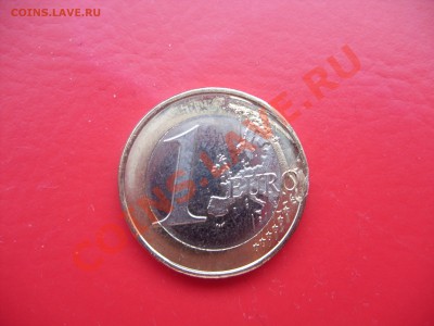 браки на евро монетах - 1 euro eesti 1