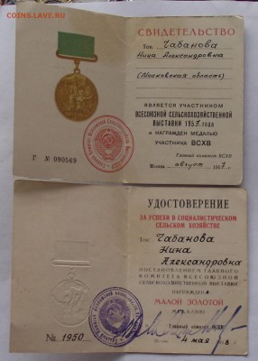 комплект медалей ВДНХ,ВСХВ,знаки на женщину,13.03.22.00мск - DSCF5777.JPG