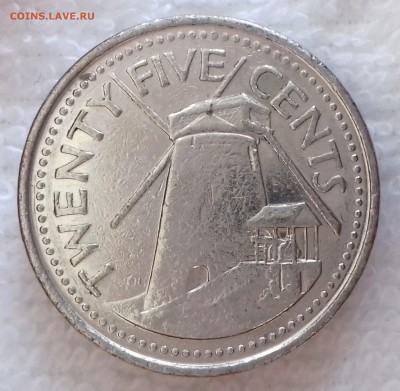 БАРБАДОС 25 центов 2008 Ветряная мельница 13 мар. 22-00 мск - БАРБАДОС 25 центов 2008 -26-20170111_144242