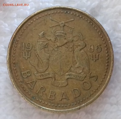 БАРБАДОС 5 центов 1986 Маяк до 13 мар. 22-00 мск - БАРБАДОС 5 центов 1986 -28-20170111_143605
