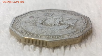 БЕЛИЗ 1 доллар 1990 Корабли Колумба до 14 мар. 22-00 мск - БЕЛИЗ 1 доллар 1990 -509-20170310_123023