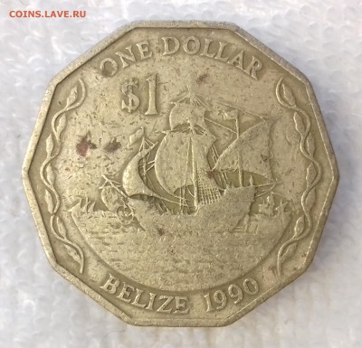 БЕЛИЗ 1 доллар 1990 Корабли Колумба до 14 мар. 22-00 мск - БЕЛИЗ 1 доллар 1990 -509-20170310_122938