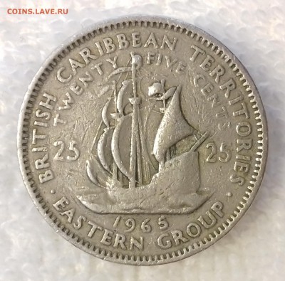 22-00 - БРИТ. ВОСТОЧ. КАРИБЫ 25 центов 1965 -732-20170310_164725