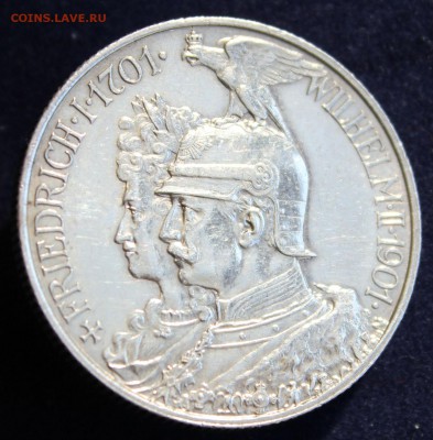 С 1 руб. ПРУССИЯ 2 марк  1901г. 200-лет ДИНАСТИИ до 16.03. - IMG_5023.JPG