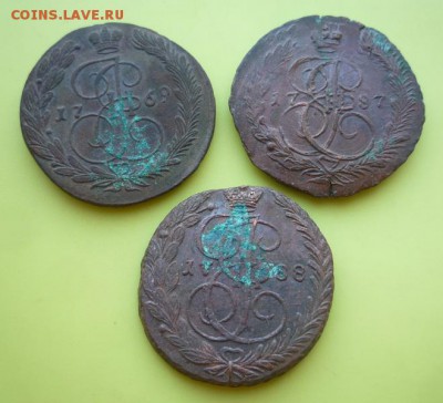 5 копеек 1769,87,88гг ем,до 14.03 - л1