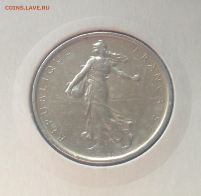 5 франков 1963г. , Франция , Ag835 , до 17.03.17г. - 5фр-1963-2