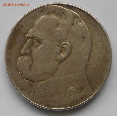 оценка монет. 5  марок 1932г. дуб.и 5 злотых 1935г. - ее