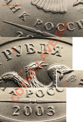 2 рубля 2003 СПМД - описание известных штемпельных пар - Аверс1