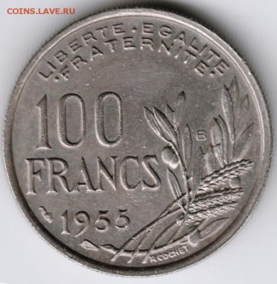 Франция 100 франков 1955 г. до 24.00 17.03.17 г. - Scan-170311-0015