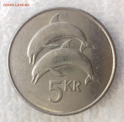 ИСЛАНДИЯ 5 крон 2007 Два дельфина aUNC до 17 мар. 22-00 мск - ИСЛАНДИЯ 5 крон 2007 -1055-20170226_134417
