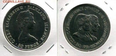 Британское Содружество. Елизавета II. - Falkland 50p 1981 Ch&D