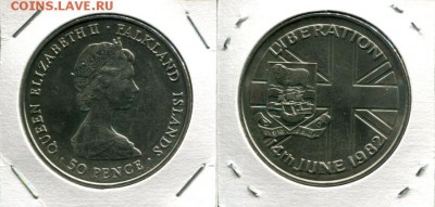 Британское Содружество. Елизавета II. - Falkland 50p 1982 Liberation
