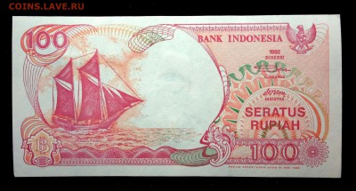 Индонезия 100 рупий 1992 unc до 18.03.17. 22:00 мск - 2