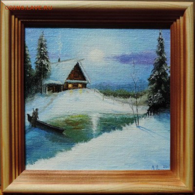 КАРТИНА   "У лесной Заимки" холст,масло. - DSCN4513