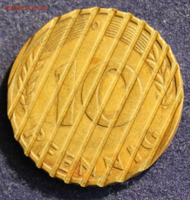 С 1 руб. ГЕРМАНИЯ 10 пфеннигов 1950г. ГАШЕНАЯ до 18.03 в 22 - IMG_5106.JPG