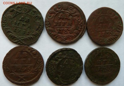 Деньга 1731-53 гг 6 шт до 22.00 15 марта - Изображение 11044