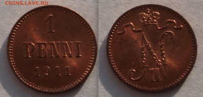 1 пенни 1911 г., UNC До 17.03.2017 22.00 по МСК - p1911