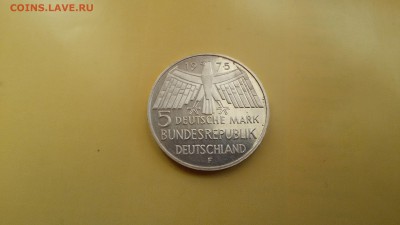 5 марок ФРГ год защиты памятников 1975 до 18.03 22.30 мск - 20170312_164114