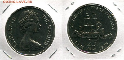 Британское Содружество. Елизавета II. - St.Helena 25p 1973