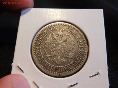Финляндия 1 марка 1865 - fin 1865-1