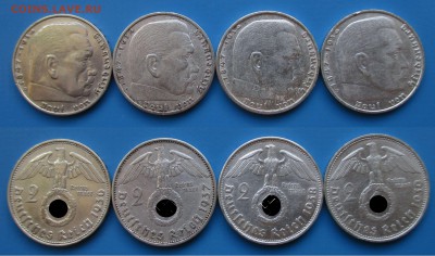 Третий рейх 4 по 2 марки до 15.03. 22-00 мск - 6