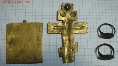 Меднолитая Пластика: крест,иконка,два перстенька - DSC06234.JPG