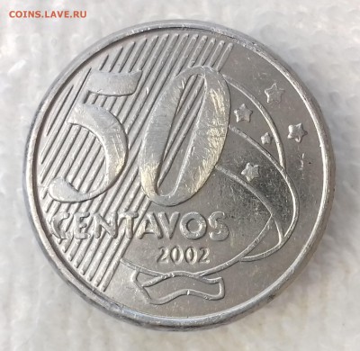 БРАЗИЛИЯ 50 сентаво 2002 Риу Бранку до 19 мар. 22-00 мск - БРАЗИЛИЯ 50 сентаво 2002-539-20170313_123318