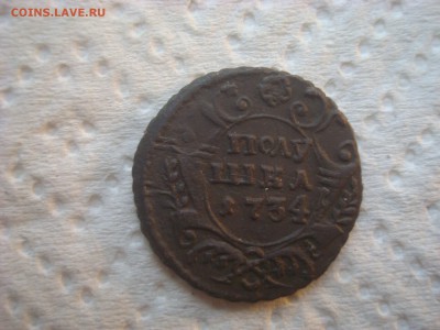 Полушка 1734. Перечекан. Хорошая. До 16.03.17. 22-00 Мск. - DSC02262.JPG