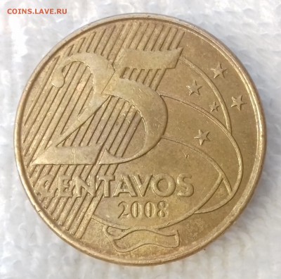 БРАЗИЛИЯ 25 сентаво 2008 Деодору до 19 мар. 22-00 мск - БРАЗИЛИЯ 25 сентаво 2008-563-20170313_151517