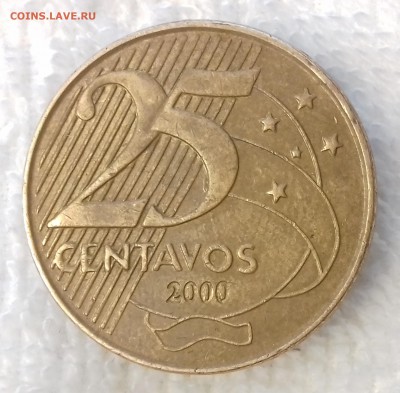 БРАЗИЛИЯ 25 сентаво 2000 Деодору до 19 мар. 22-00 мск - БРАЗИЛИЯ 25 сентаво 2000-585-20170313_151855