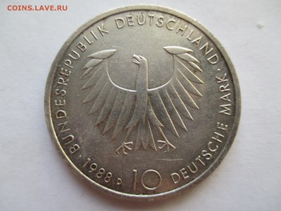 ГЕРМАНИЯ  10 марок 1988 Шопенга́уэр - IMG_0382.JPG