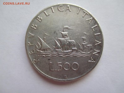 ИТАЛИЯ 500 ЛИР  1961  КОРАБЛИК - IMG_0276.JPG