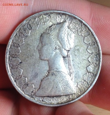 Корабли 500 лир 1958 XF патина с 1рублей до 15.01.17 в 22:00 - image