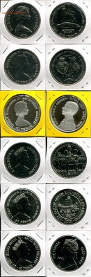 Британское Содружество. Елизавета II. - Ascension 1Cr-50p dif.