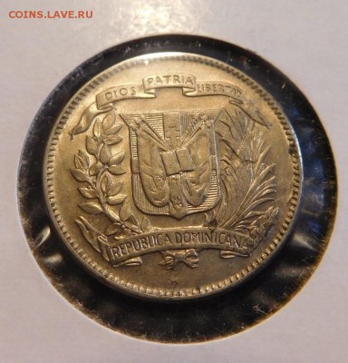 ДОМИНИКАНА 5 СЕНТАВО 1944 UNC - dominicana 5 cen 1944-1