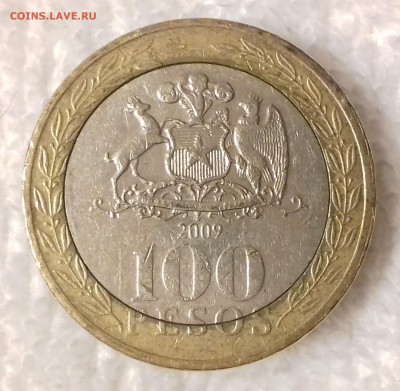 ЧИЛИ 100 песо 2009 Девушка мапуче (БИМ) до 20 мар. 22-00 мск - ЧИЛИ 100 песо 2009 -1758-20170220_181217