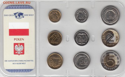 Набор Польша 1992-2007. 9 монет. Блистер. До 20.03 22-30 - Польша - А (390)