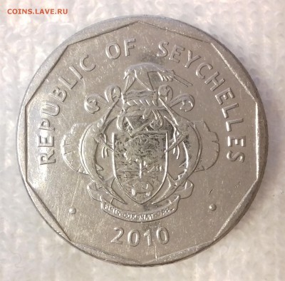 22-00 - СЕЙШЕЛЬСКИЕ О-ВА 5 рупий 2010-1564-20170314_155805
