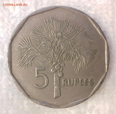 22-00 - СЕЙШЕЛЬСКИЕ О-ВА 5 рупий 1992-1570-20170314_160653