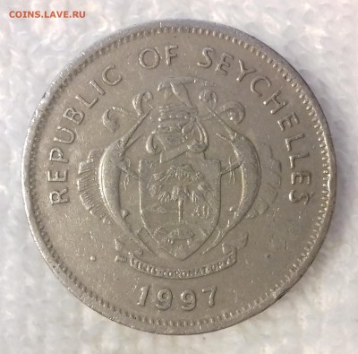 СЕЙШЕЛЬСКИЕ О-ВА 1 рупия 1997 Моллюск Тритон 20.03 22-00 мск - СЕЙШЕЛЬСКИЕ О-ВА 1 рупия 1997-1586-20170314_161114