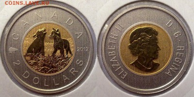 БИМ-Канада 2доллара 2012 ВОЛЧАТА инверсивный ПРУФ 20.03 22.0 - канада 2012-1