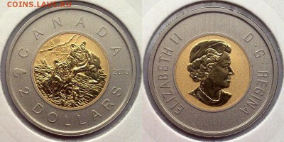БИМ-Канада 2доллара 2013 МЕДВЕЖАТА инверсивный ПРУФ 20.03 22 - канада 2013-1