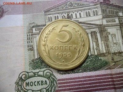 5 коп. 1955 г  (Хорошенькая) ок 19.03.17 в 22.20 по МСК. - SAM_0741.JPG