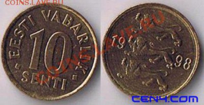 10 senti. - 10-SENTI-ESTONIA-1998