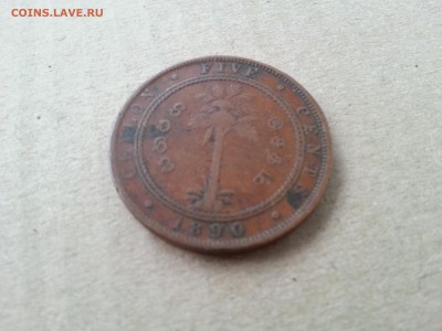 Цейлон 5 центов 1890 до 22-00 17.03.17 - 20170223_104830