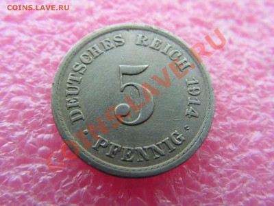 -Германия- 5 пфенниг 1914 А -- 4 февраля 22-00 - 5 пфенниг 1914.JPG