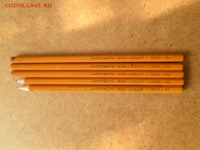 Карандаши KOCH-I-NOOR времен СССР 3Н 5шт до 17.03 22.00мск - Карандаши KOCH-I-NOOR времен СССР 3Н 5шт.JPG